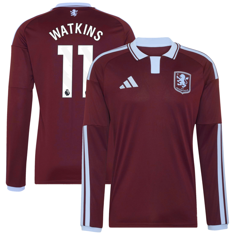 "Aston Villa 2026-27 adidas Heimtrikot - Langarm mit Aufdruck Watkins 11" Image
