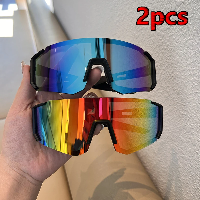 1/2 Stück Unisex-Sportsonnenbrille, geeignet für den täglichen Gebrauch, Camping, Radfahren, Golf, Laufen, Bergsteigen, Angeln, Strandsport Image