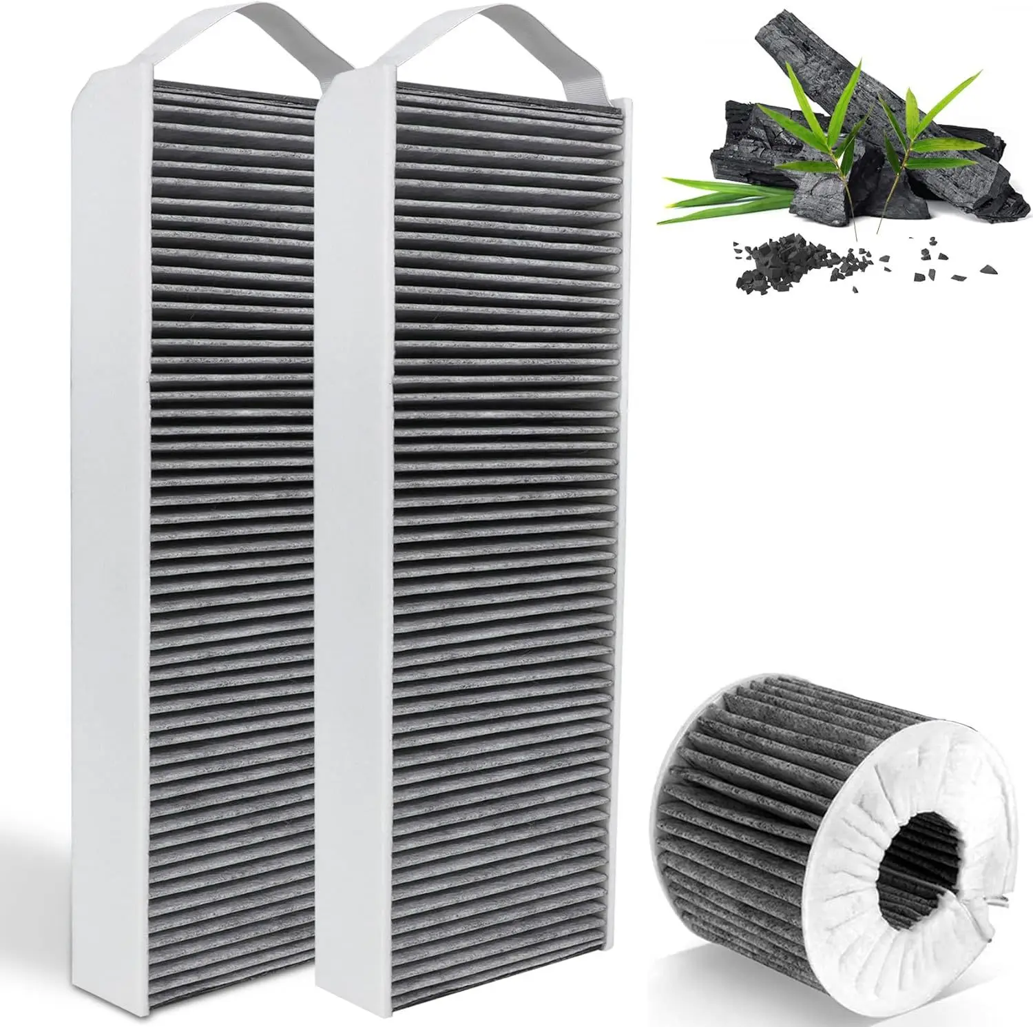2er Pack Aktivkohlefilter für PUAKF PURU PUXU Kochfeldabzug, 5-Lagen Ersatzfilter gegen Gerüche Image