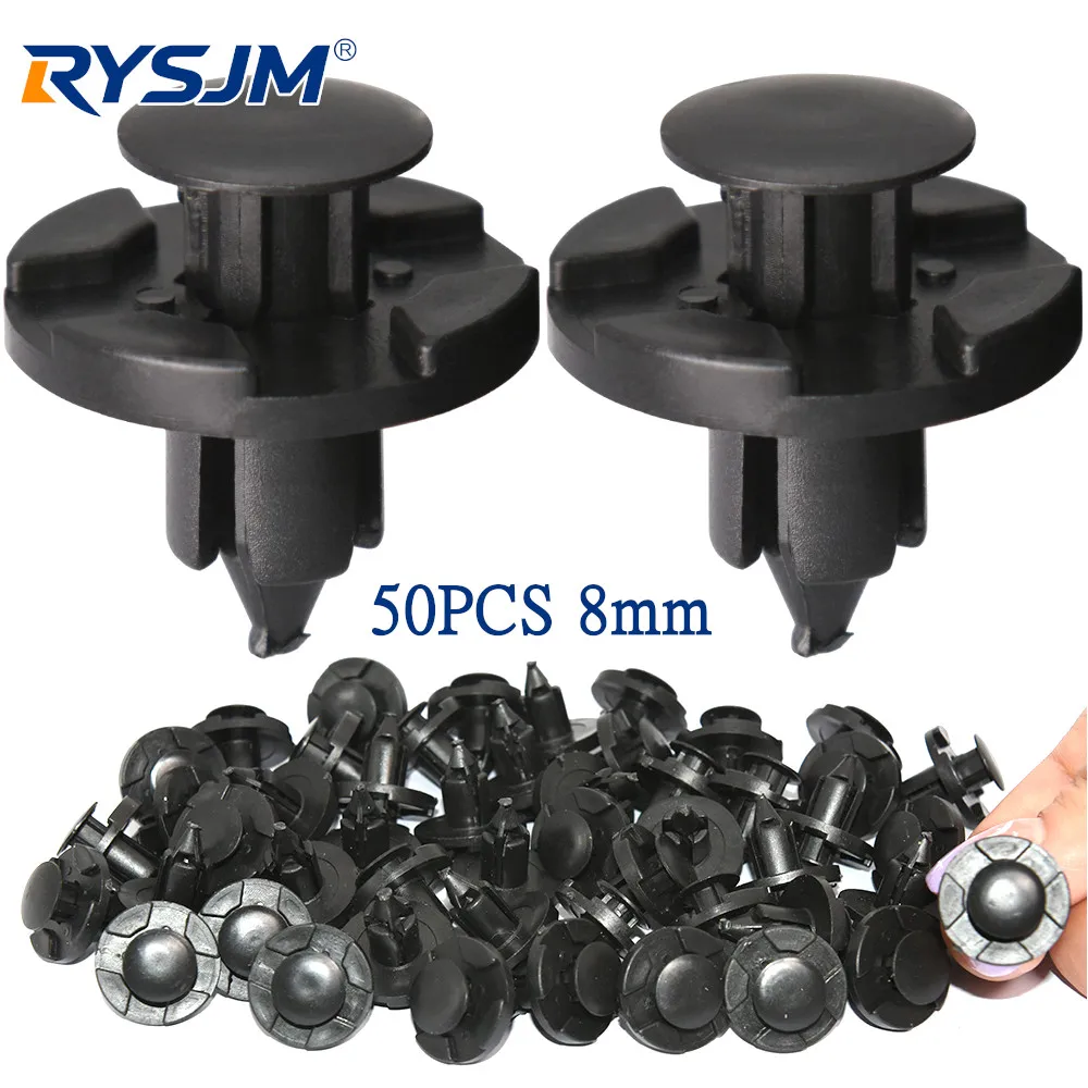 50 Stück Befestigungsnieten Auto-Clips passend für Nissan Teana X-Trail Qashqai Livina Sylphy Tiida Sunny March Murano Geniss für Honda Image