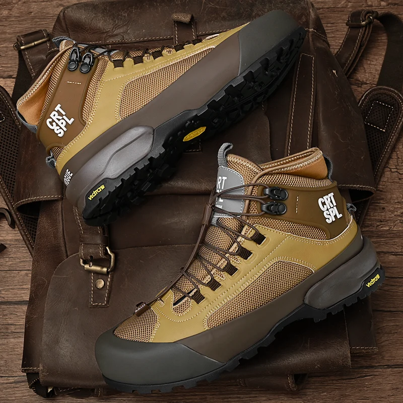2026 Unisex Herbst/Winter Bergsteiger-Fußbekleidung Hochwertige Outdoor-Wanderschuhe Rutschfeste Bergsteigerstiefel Image