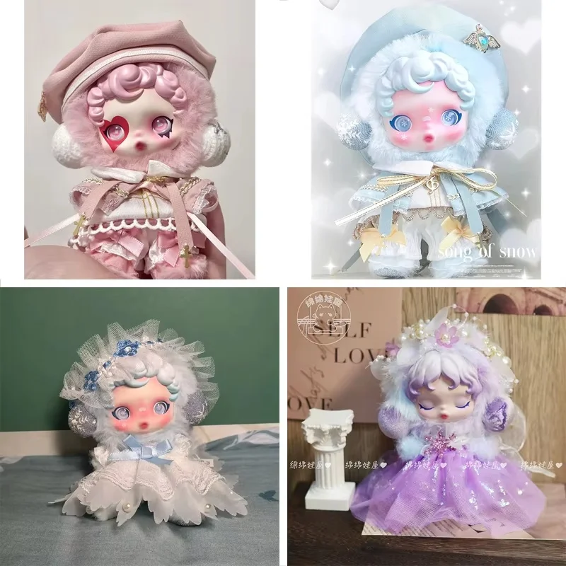 Skullpanda L'Impressionism Samt Puppenkleid Set Winter Symphony Serie 10 cm Baby Katzenumhang Niedliche Kleidung Spielzeugzubehör Image