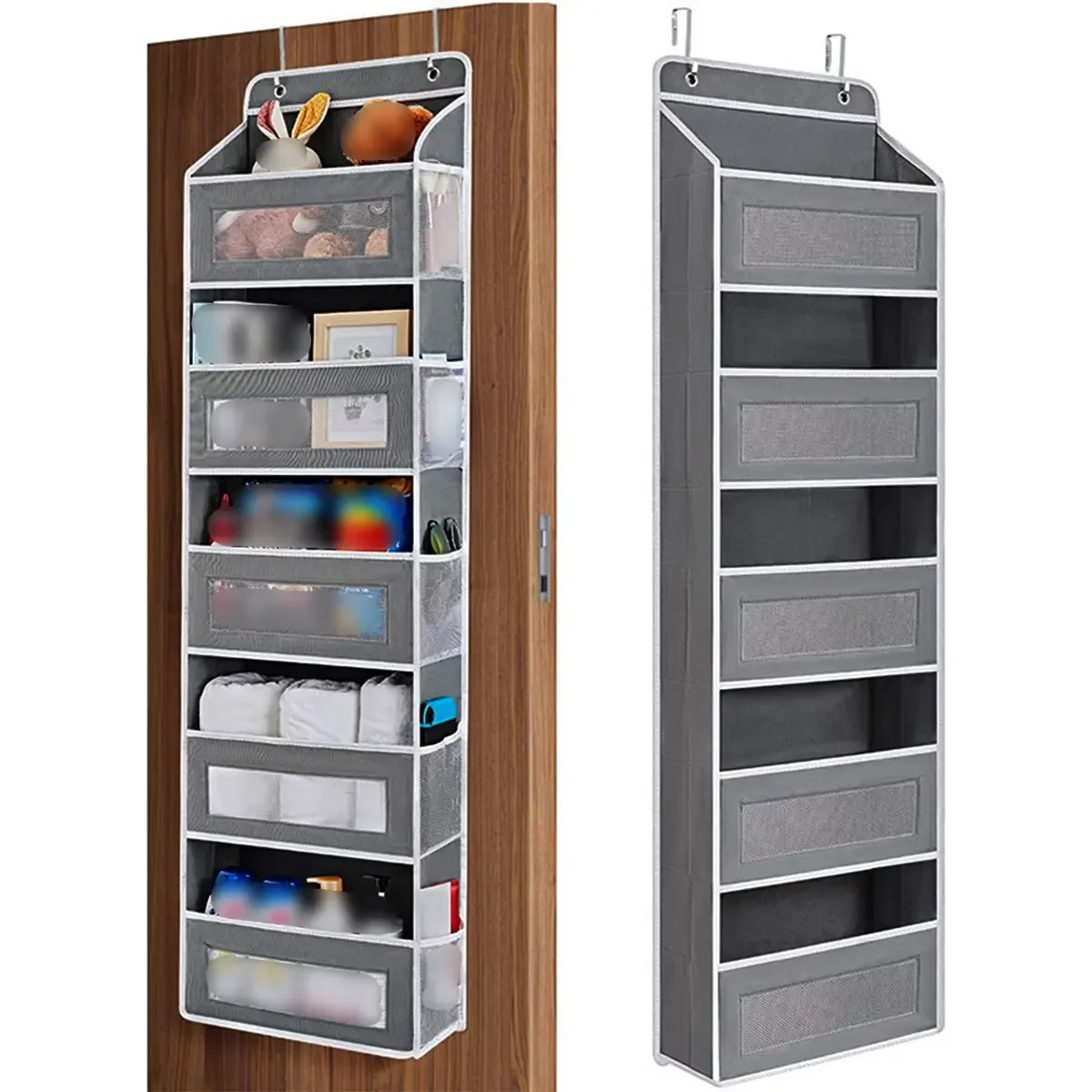 1pc Tür Lagerung Gerät 5-Schicht Camping Auto Lagerung Gerät, Spielzeug Windel Schlafzimmer Schrank Wand Montiert Tür Hängen lagerung Gerät