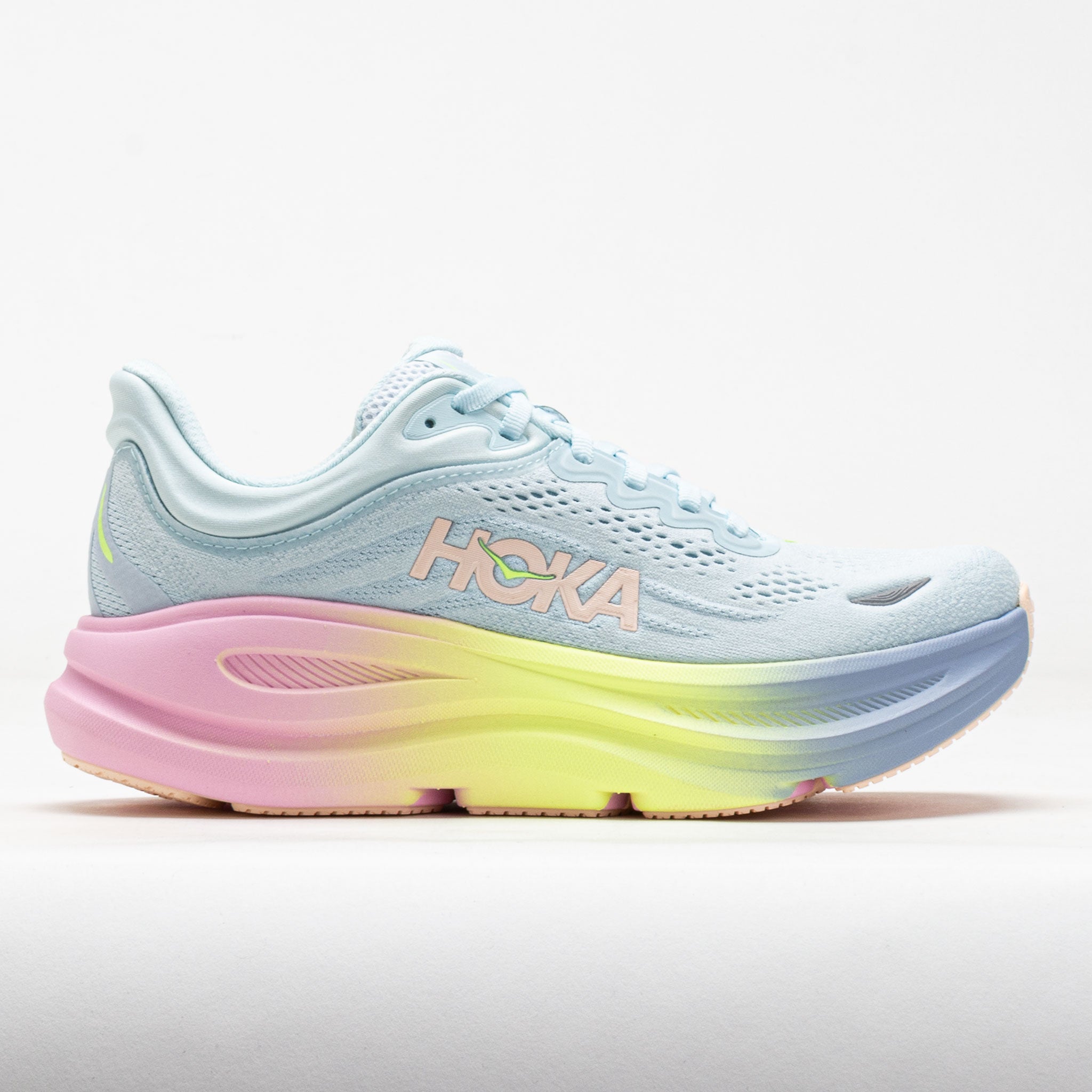HOKA Bondi 9 Women's Running Shoes Glimmering Blue/Overcast