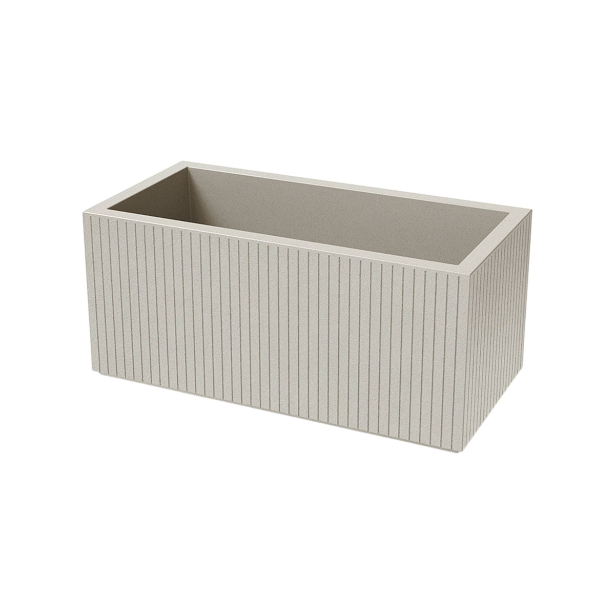 Prosperplast - Blumentopf aus Rotationsgeformtes Polyethylen 58L 80x38x36cm in farbe Sandweiß - Coro Case ETHICK Image