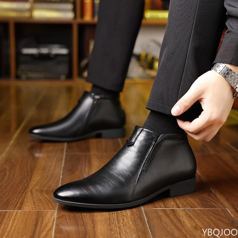 Neue Frühjahr Männer Elegante minimalistische bequeme Kleid Schuhe Männer Formale Retro Modische vielseitige Spitz Business Schuhe Image