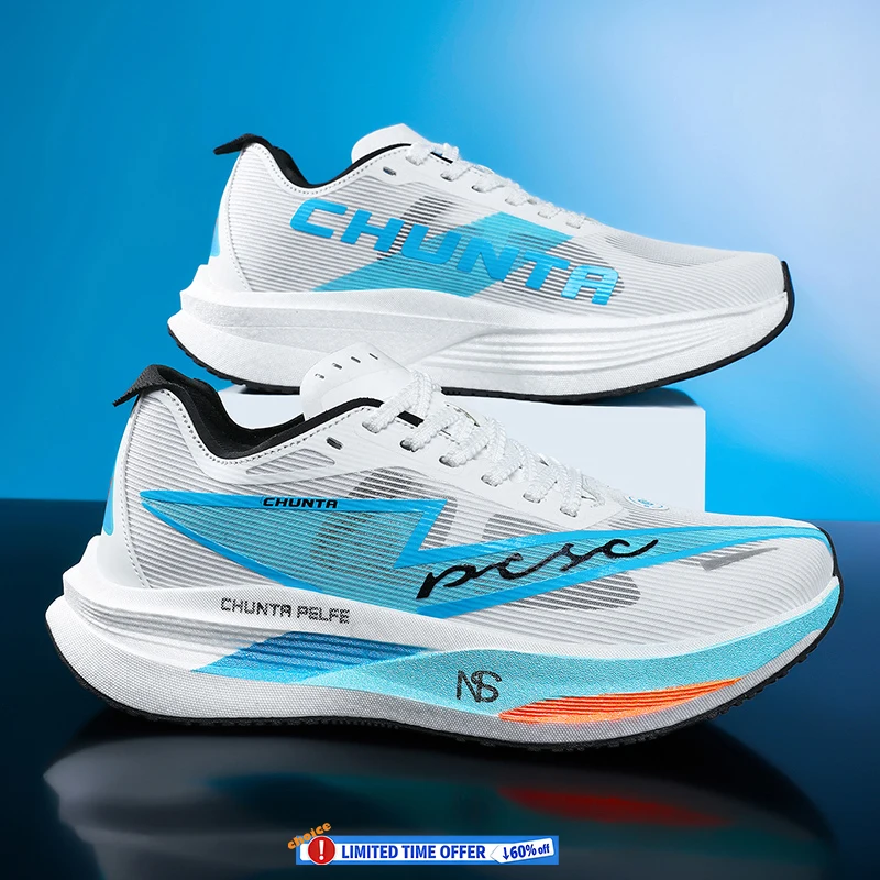 Herren Sportschuhe mit Carbonplatte Laufschuhe Marathon-Sneaker Stoßdämpfende Athletik-Trainingsschuhe für Damen
