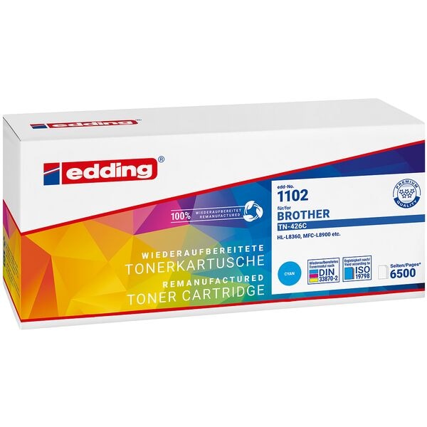 Edding Toner ersetzt Brother »TN-426C« cyan blau Image