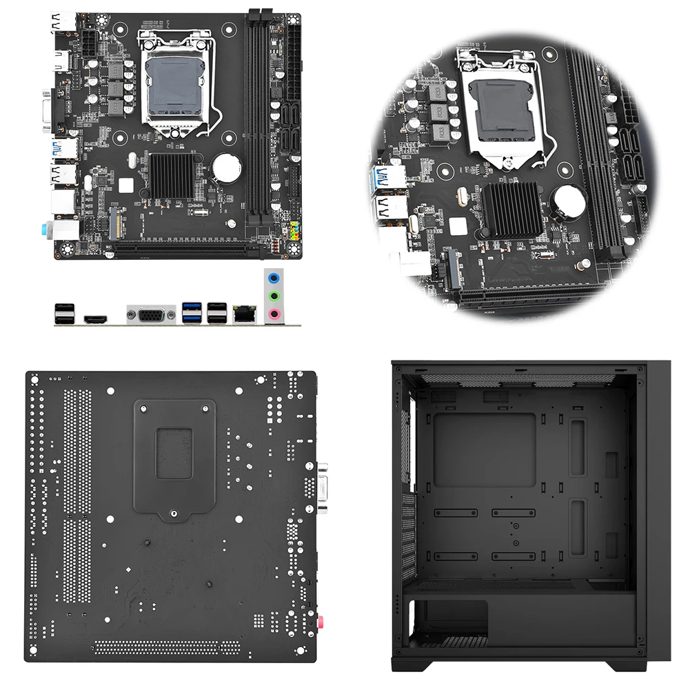 Carte mère de bureau B75M-I LGA 1155, carte mère d