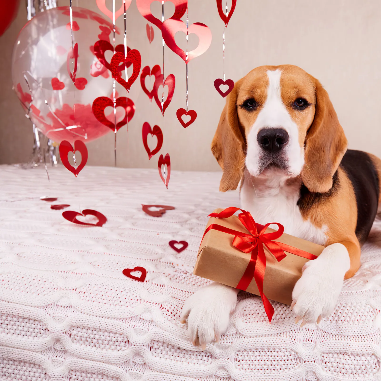 40 décorations en forme de cœur à suspendre, décorations murales et de plafond romantiques, décoration de la Saint-Valentin, décoration de fête de mariage, ornements en forme de cœur, décorations