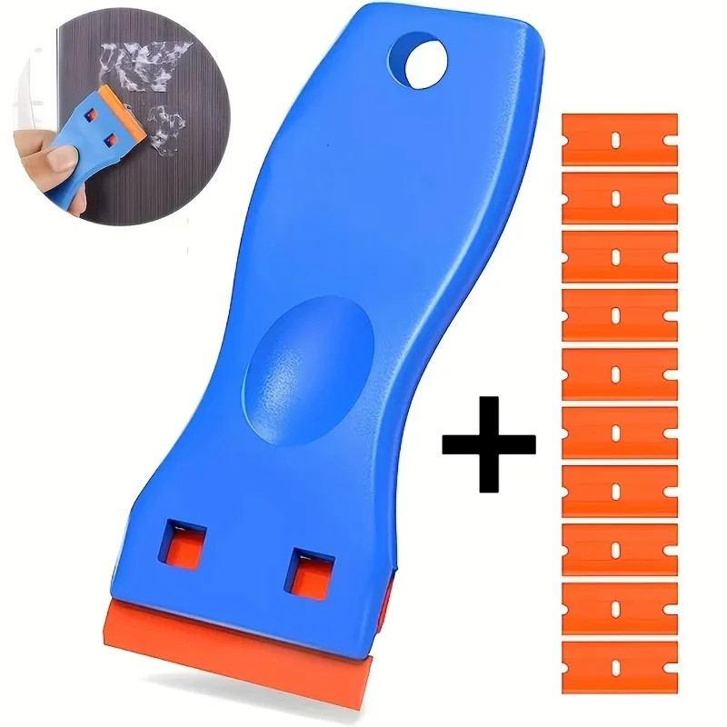 1 Set Auto-Aufkleber-Entferner, Mehrzweck-Kunststoff-Schaber für Lack, Autofolie, Haushalt und Glasreinigung Image