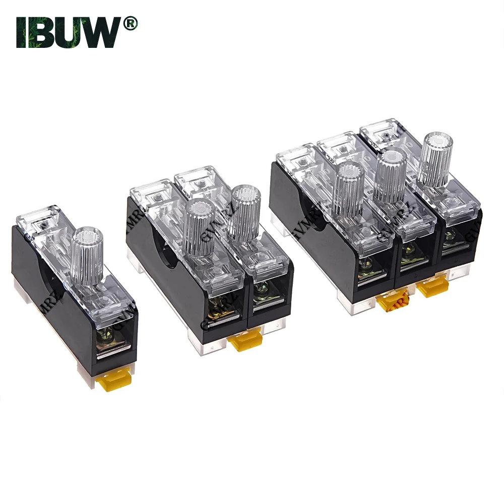 6X30mm FS-101 220V Glas-Sicherungshalter für DIN-Schienenmontage, einpolig, 6*30 Sicherungsgehäuse FS102 FS103 Image