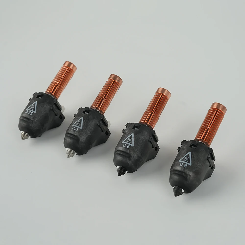 FLASHFORGE Düsenbaugruppe für AD5M AD5M PRO 0,25 mm/0,4 mm/0,6 mm/0,8 mm Hochgeschwindigkeitsdüsen Hotend-Baugruppe 3D-Drucker-Zubehör Image