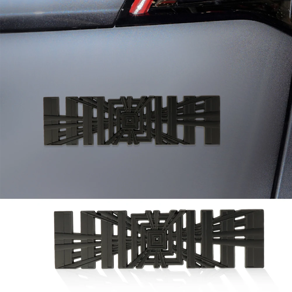 Für Tesla Modell 3Y S X Roadster Cybertruck Auto Stil Plaid Logo Abzeichen Aufkleber Stamm Emblem Aufkleber Leistung Brief Dekoration Image