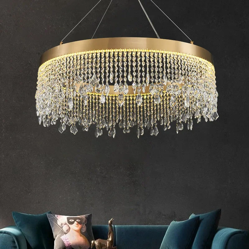 Moderne Led Kristall Kronleuchter Wohnzimmer Licht Esszimmer Decke Lampe Küche Anhänger Licht Hause Beleuchtung Dekor