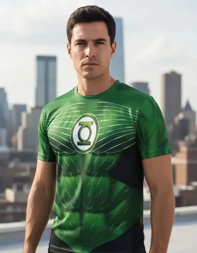 2026 Sommer Superheld Green Lantern Kurzarm Schnelltrocknend 3D-Druck Dry Fitness Cosplay Herren Freizeit Eltern-Kind T-Shirt Image