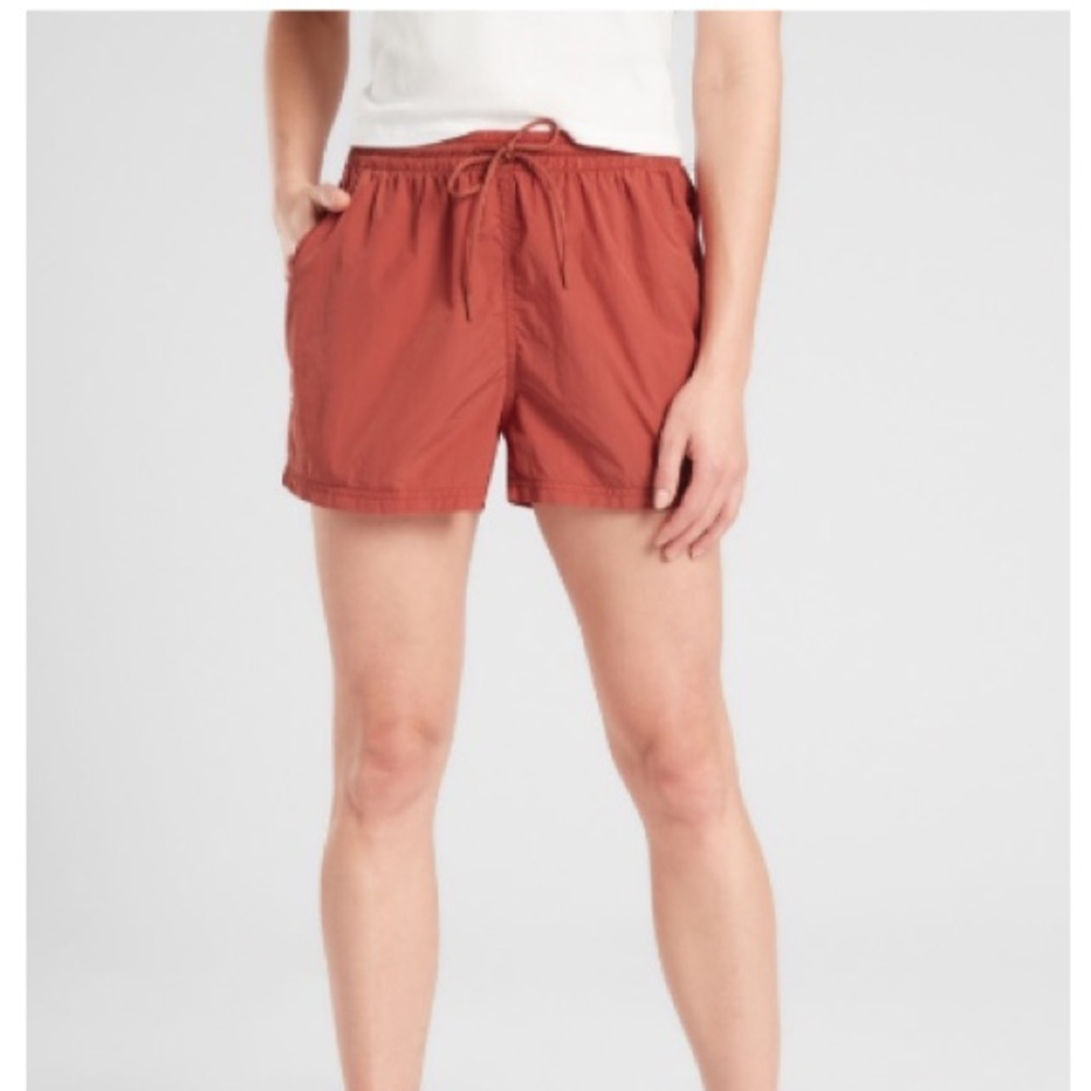 Athleta Shorts | Athleta Expedition Shorts Orangish Red Size 6 Outdoor Shorts Summer Shorts Bike | Color: Orange/Red | Size: 6