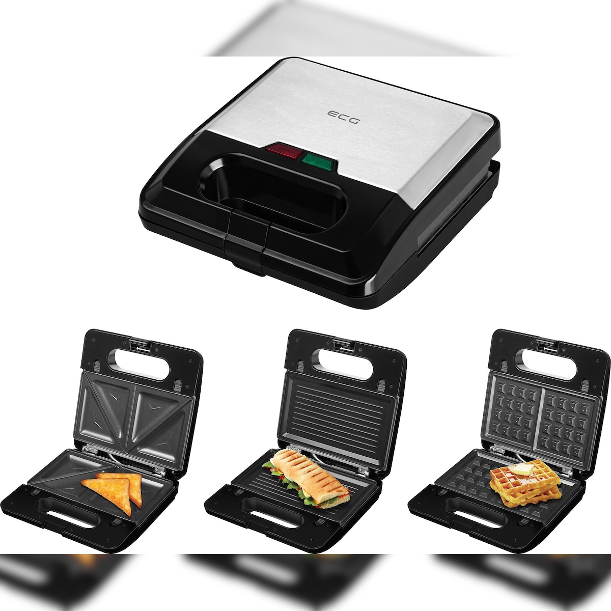 ECG S 3173 Sandwichmaker 3in1 - Panini, Toasts & Waffeln Image