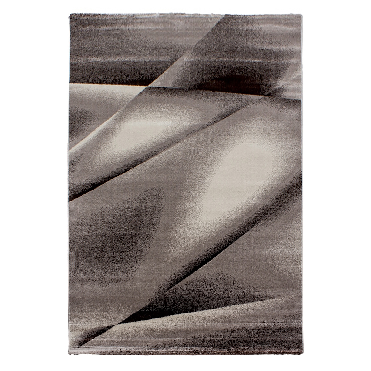 Teppich Schlafzimmer Abstrakt Elegant Waschbar Strapazierfähig Wohnzimmer Esszimmer Pflegeleicht Braun 200x290 cm – ASPEN von Kadima Design Image