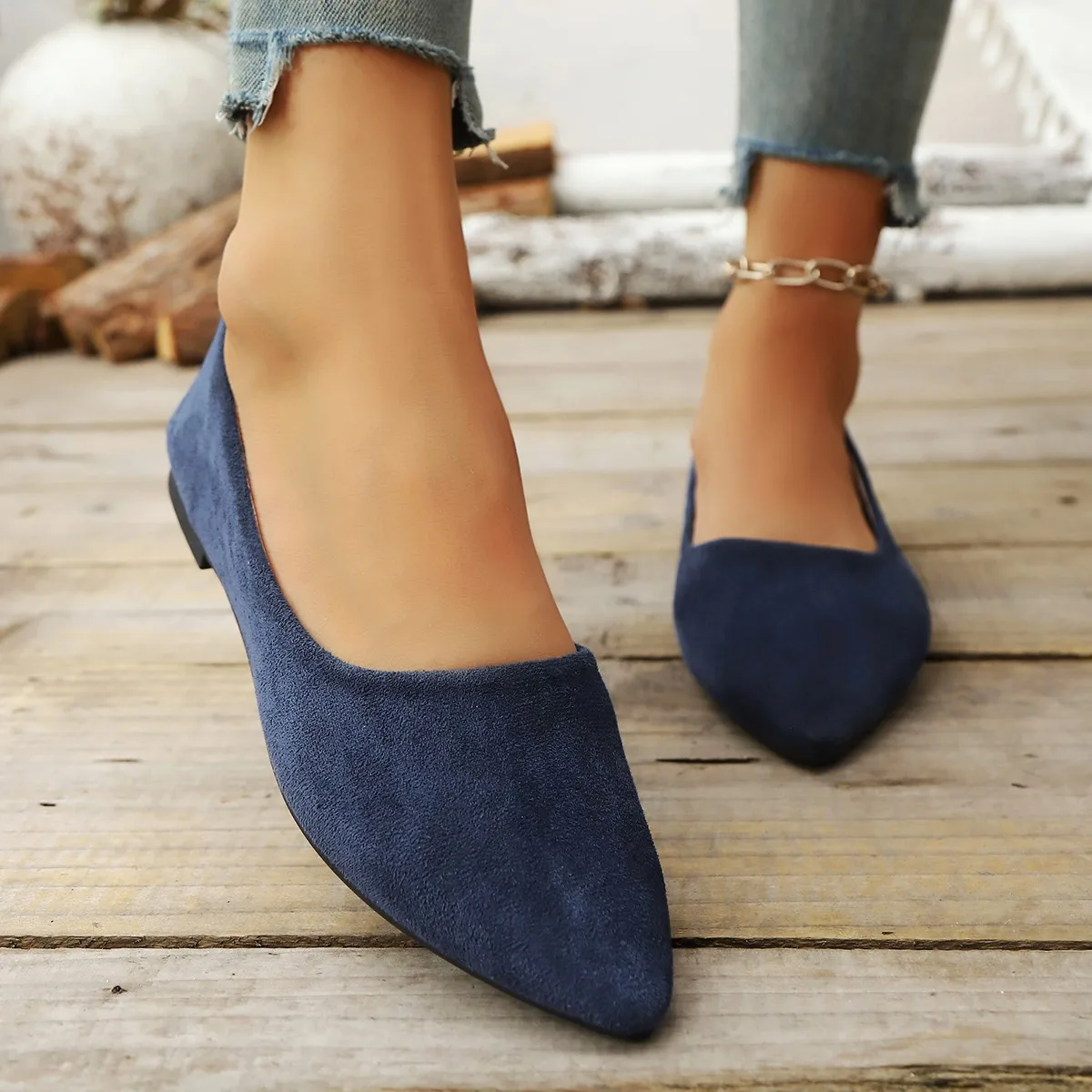 Frühling und Herbst elegante spitze sexy Low-Heel-Freizeitschuhe, modische, heiß verkaufte neue bequeme Damenschuhe in Übergröße