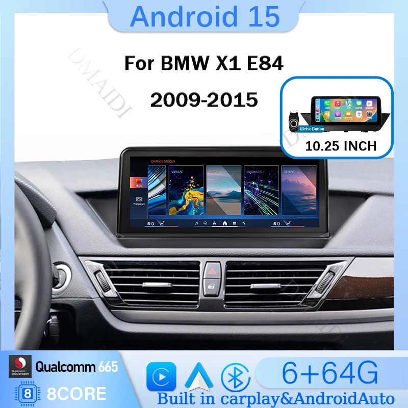 Fabrikpreis Auto-DVD-Player AndroidAuto für BMW X1 E84 2009-2015 CIC Kabelloses Carplay Radio Multimedia Video Navigation GPS Android 15 Qualcomm Snapdragon 665 Chip Image