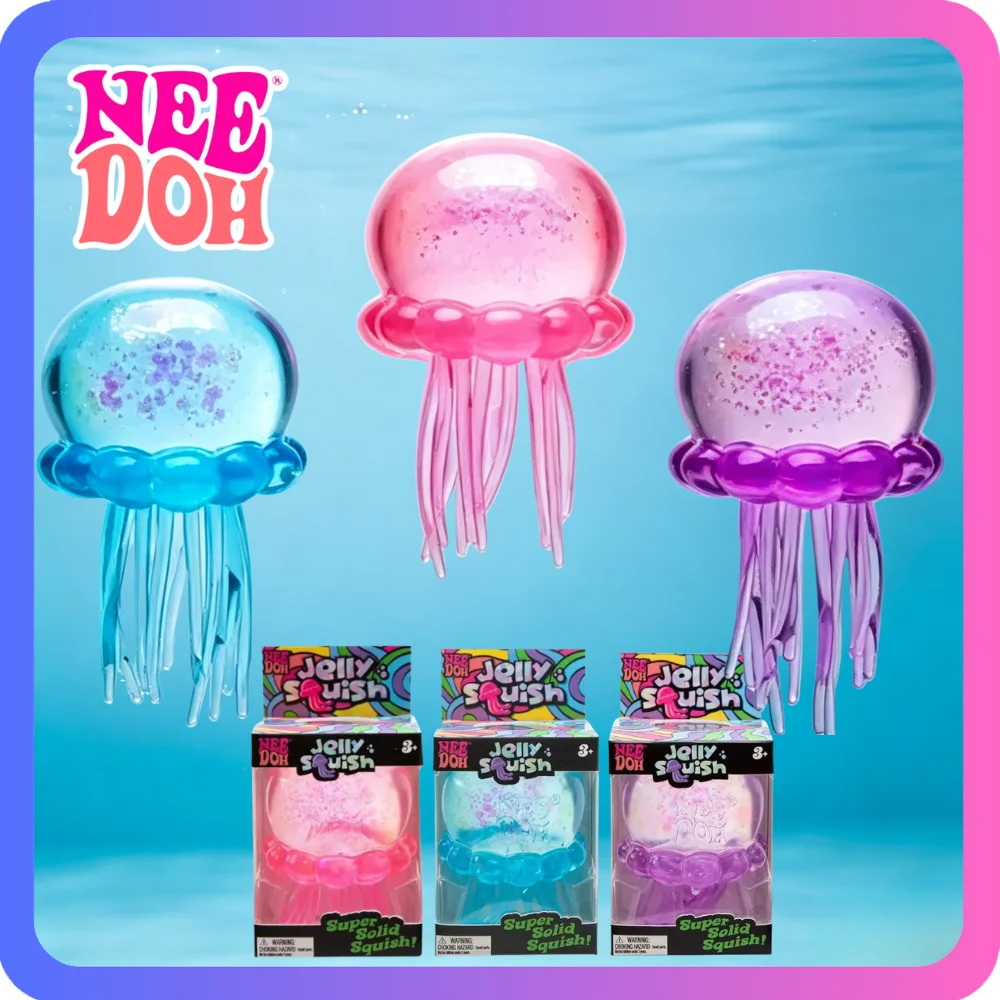 NeeDoh Quallen-Quetschspielzeug Weiches Sensorisches Jelly-Spielzeug zur Stresslinderung und Konzentration, Geeignet für ADHS und Büro-Entspannung Image