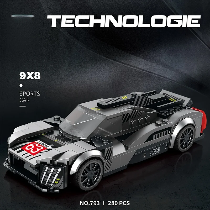 Supercar-Serie Modellbausatz für alle Sportwagen-Modelle, Rennwagen-Bausatz, Spielzeug zum Zusammenbauen, bestes Geschenk Image