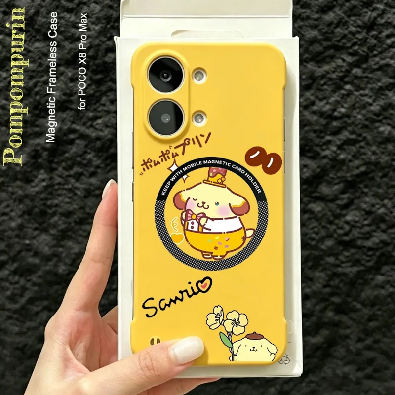 Girlish Kawaii Sanrio Hello Kitty Kuromi Ultradünne Handyhülle für Xiaomi POCO X8 Pro Max X7 F8 Ultra F7 M8 Pro stoßfeste Abdeckung Image