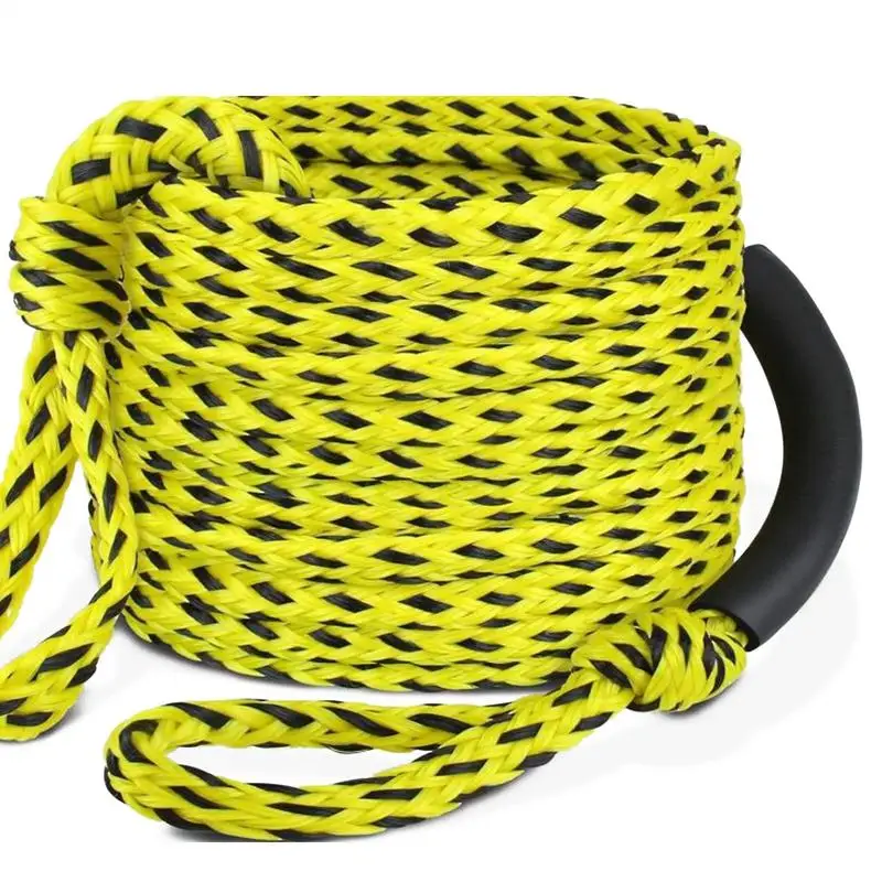 Corde flottante pour sports nautiques composites en PVC haute densité de 18m, corde de traction résistante aux déchirures et aux perforations pour planche de surf de ski nautique