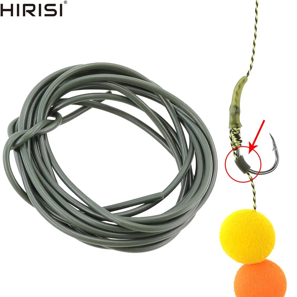Karpfenangeln-Silikonschlauch für Haken und Rigs, Sicherheits-Blei-Clip-System, Größe 0,5 x 1,8 mm, 0,8 x 1,9 mm, 3 Meter Image