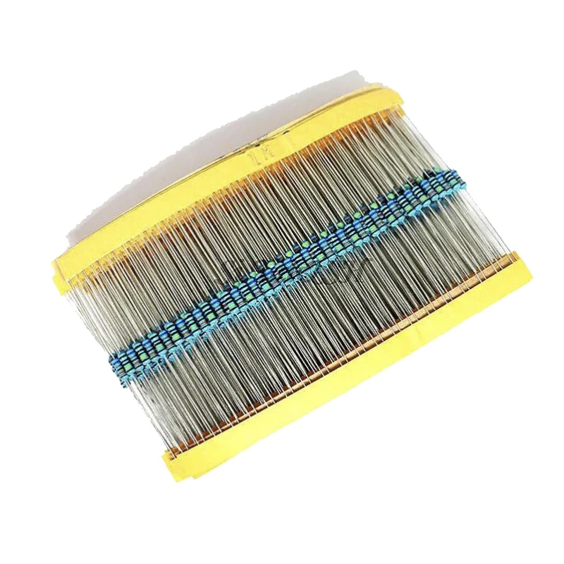 100pcs Metall film widerstand serie 1/4W 1R ~ 2,2 M 1% 100R 220R 1K 1,5 K 2,2 K 100 220 1K 5 4,7 K 10K 22K 47K 100K 2K2 4K7 ohm Image