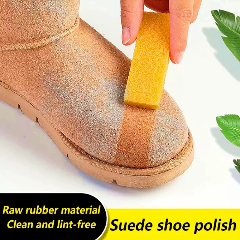 Schuh-Reinigungsradierer für Wildlederschuhe und Stiefel – Pflege, Dekontamination, Glanz und Schmutzentfernung für Leder zu Hause Image