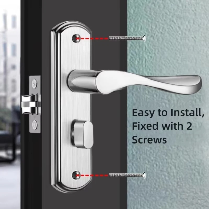 Edelstahl Schlüsselloses Türschloss/Heim-Möbeltür-Hardware-Zubehör Werkzeugkomponente Ausrüstungsset Neu im Etui