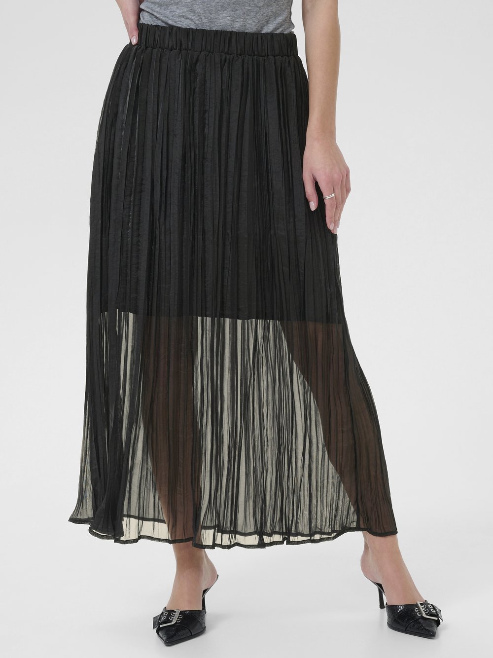 Kaffe Rock KApery Elastische Taille Damen schwarz, 40