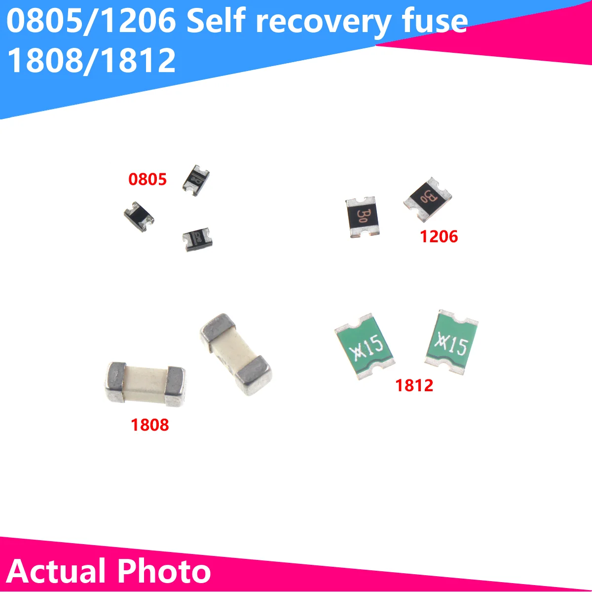 20pcs 0,1 0,2 0,3 0,5 0,75 1,1 a a a a a a 1a a 2a 3a smd rücksetzbare Sicherung Selbst wiederherstellung sicherung pptc Image