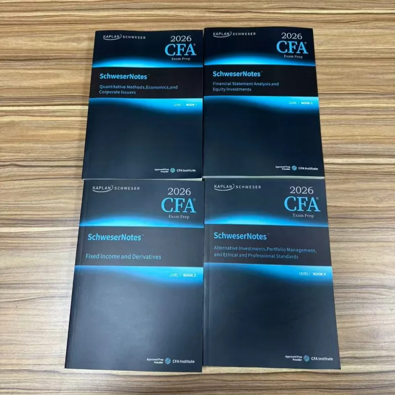 2026 CFA Level I SchweserNotizen Komplettes Studienmaterial 4-Bücher-Set Wissenschafts- und Technologie-Lehrbücher und Lernmaterialien Image