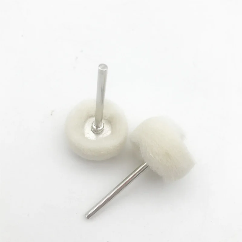 10 Stück Mini-Schleifköpfe, Schleifscheiben aus Filz, 3 mm Schaft, Polierscheiben, Metallpolierbürste, Bohrer, Rotationswerkzeug-Zubehör Image