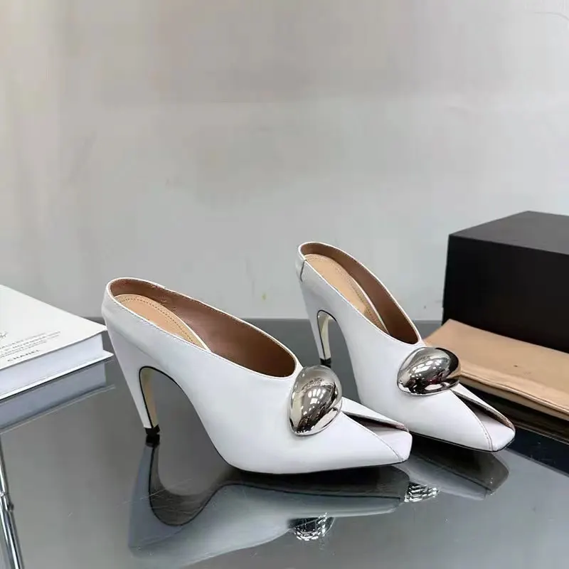Elegante 10,5 cm Hohe Absätze Peeptoe-Sandalen Frühling Sommer Schwarz Weiß Modisch Sexy Professionelle Pendler-Damenschuhe Größe 43