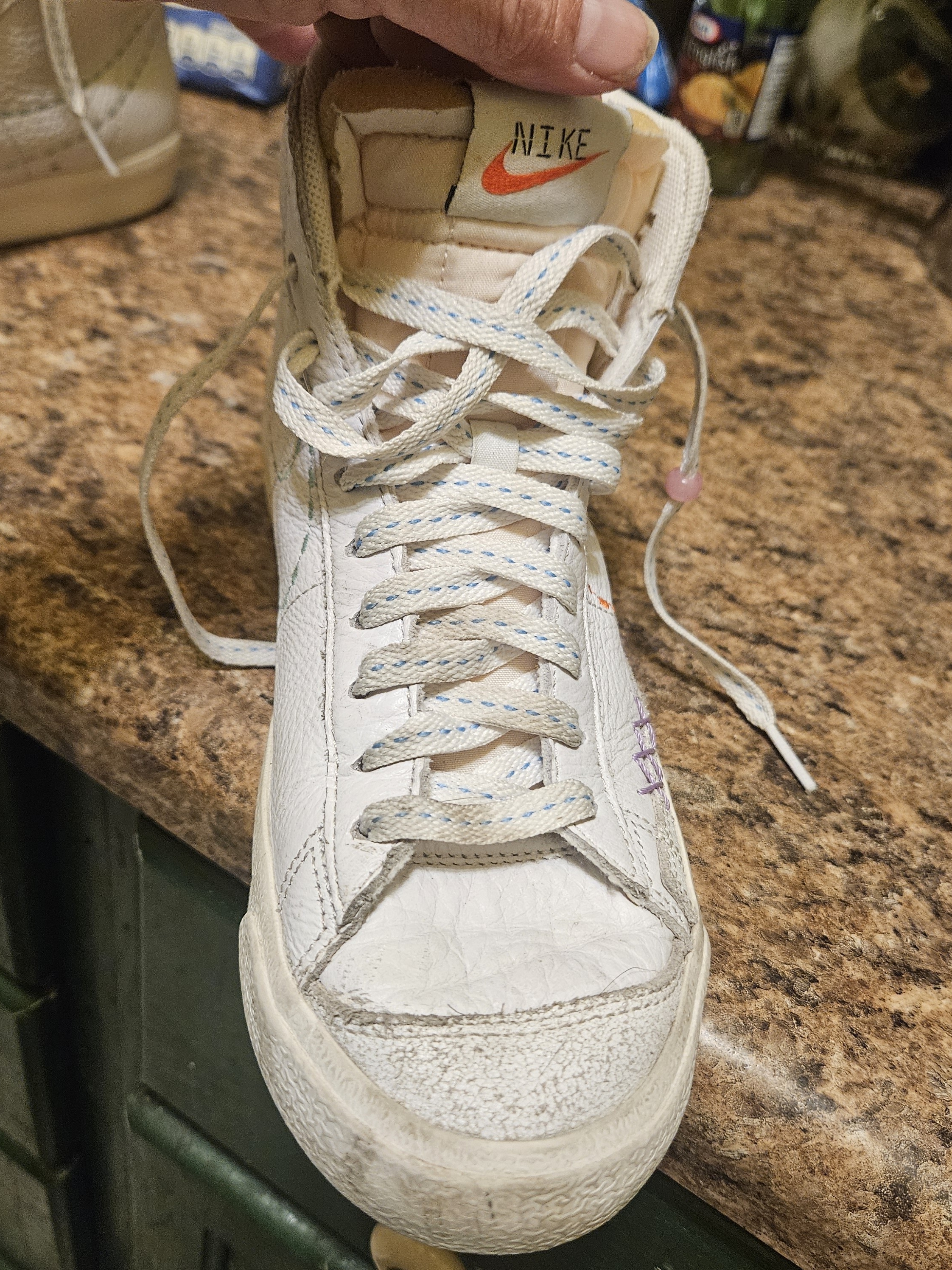 Nike Shoes | Womens Nike Blazer Mid '77 Vintage "Nike 101" 2022 | Color: Orange/White | Size: 6.5