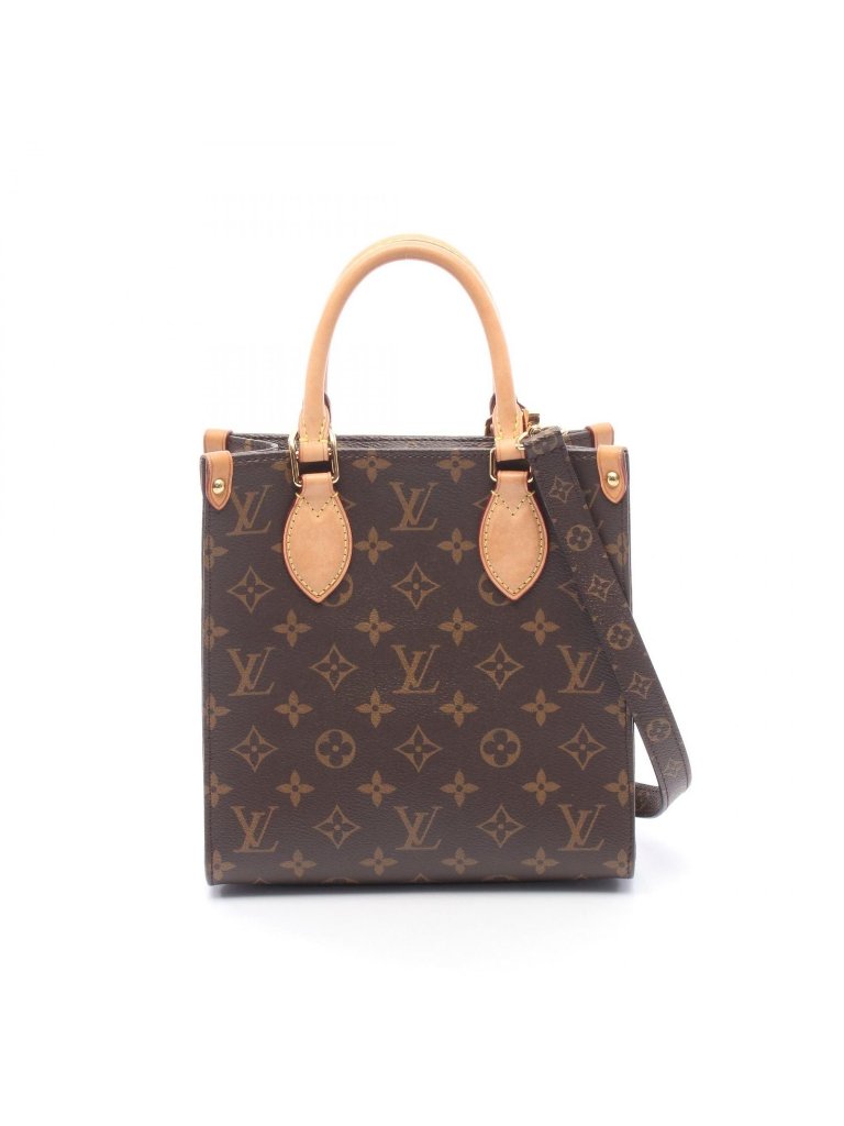 Louis Vuitton Bags | Louis Vuitton Handbag Sac Plat Bb 2-Way Canvas Leather Sac Pla Bb | Color: Brown | Size: Os