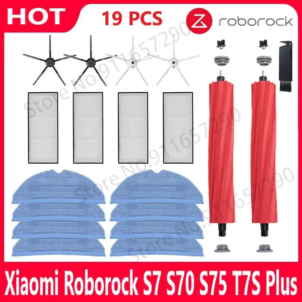 Roborock S7 S70 S75 S7Max S7MaxV T7S Plus Hauptbürste HEPA-Filter Wischmopps Ersatzteile Roboter-Staubsauger Zubehör Image