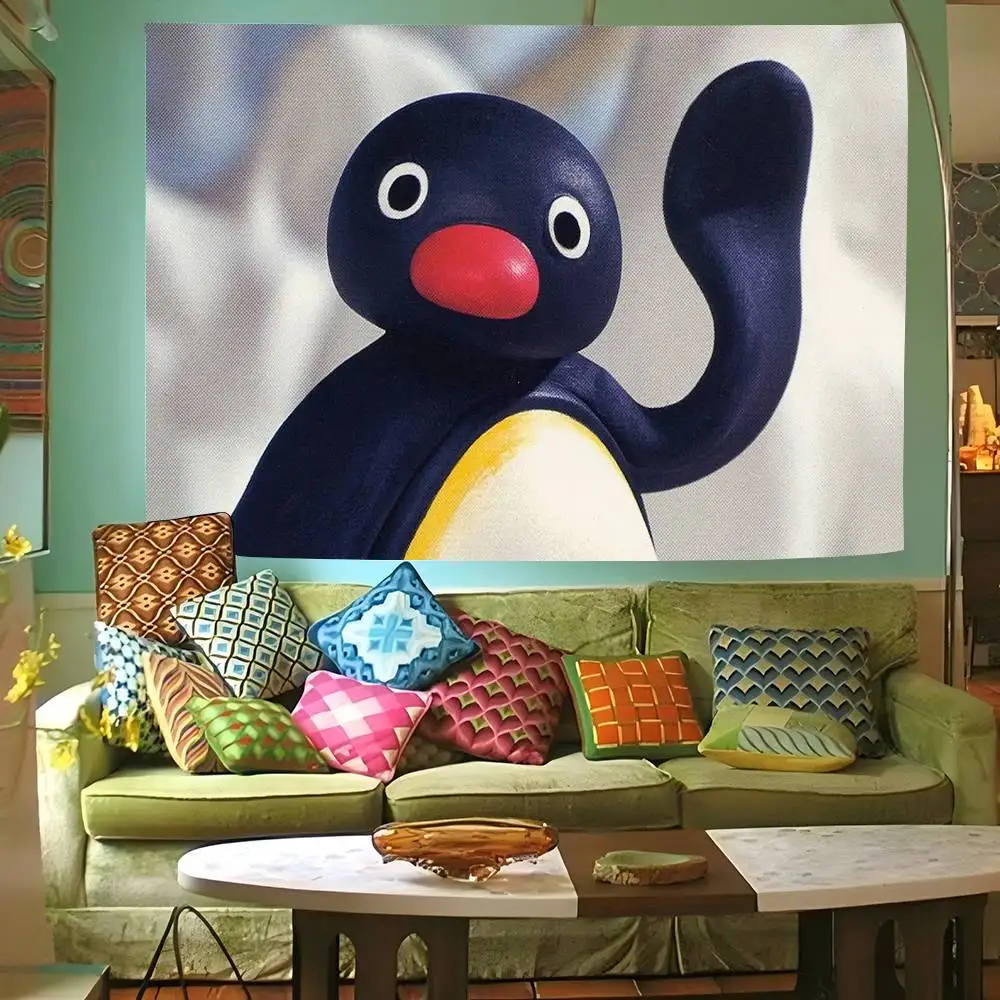 Pingu-Serie Pinguin-Fotohintergründe für Kindergeburtstagsfeiern, Kinderporträts, Fotohintergründe Image