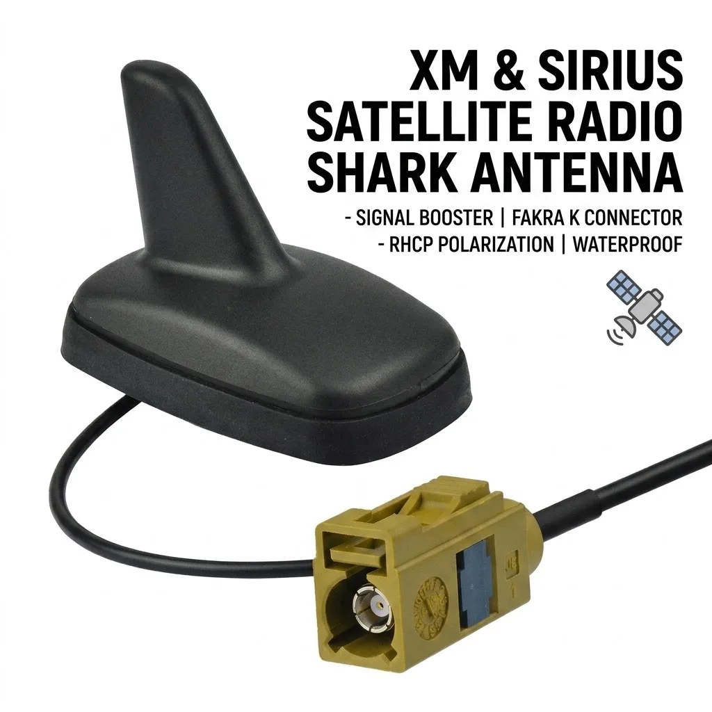 Superbat 2320–2345 MHz XM Satellitenradio GPS Shark Sirius Satellitenradio Antenne Signalverstärker Antenne Fakra „K“ Klinkenstecker Image
