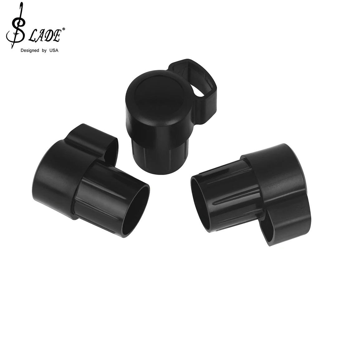 Altsaxophon gebogener Hals stecker abs schwarzer Saxophon stecker Anti-Knopf-Kollision Holz blasinstrumenten schutz zubehör Image