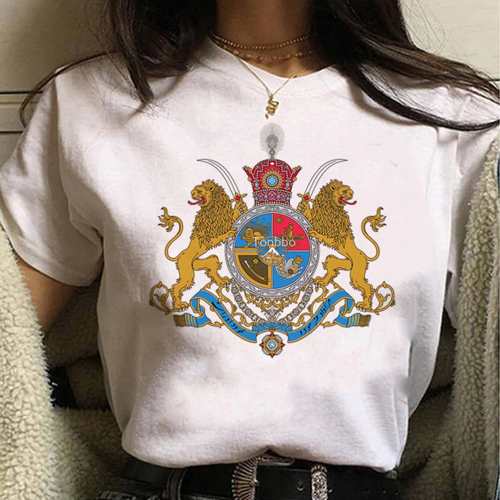 Iran Tshirt Women Harajuku Tshirt Female Funny Clothing Harajuku Short Sleeve Casual Othing Street Tops Tees Aesthetic Clothe