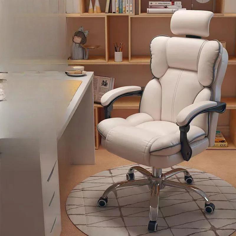 Ergonomic Gaming Office Chair Metal Frame Durable Adjustable Swivel Wheels Computer Desk Conference Study Girl Boy Comfortable