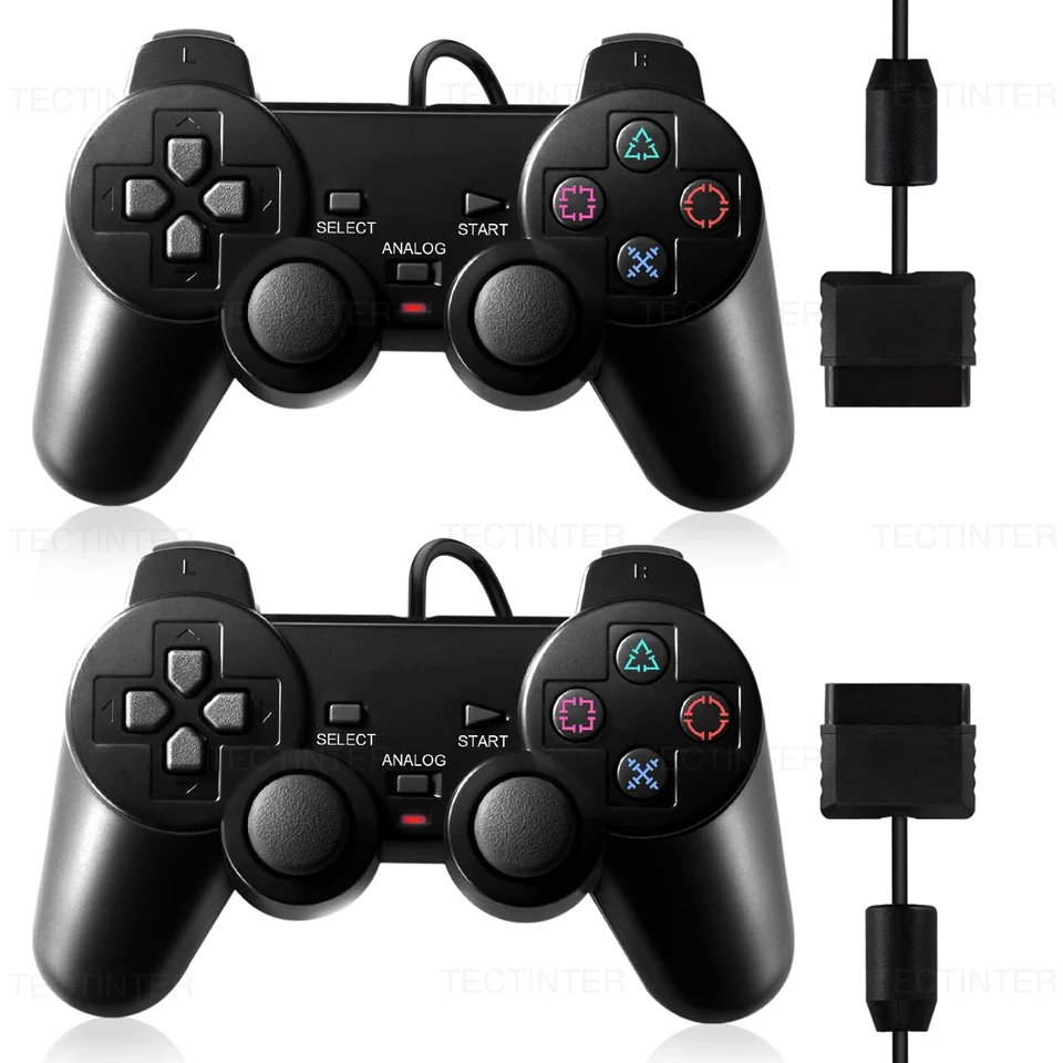 Wired Controller for Sony PS2 Gamepads for Joystick for Playstation 2 Vibration Shock Joypad Wired USB PC Controle Accessories
