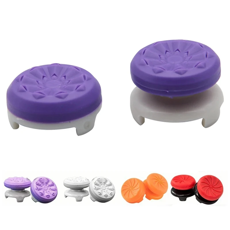 2pcs Thumb Grips For PS4 ps5 Playstation FPS Joystick Cover Extenders Caps Soft Anti-Slip Rubber Thumbsticks For PS4 Accessories