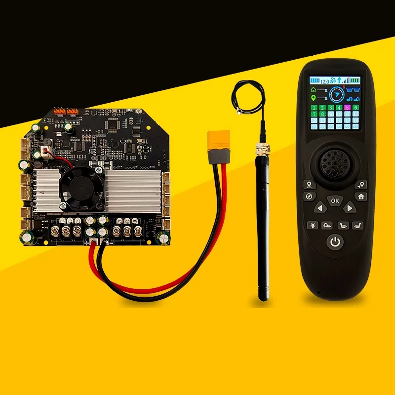 1Set RC Trawler Boat GPS Brushless Remote Control RXG10-TXG4 8V-24V Receiver Board Built-in Battery Controller One Key Return