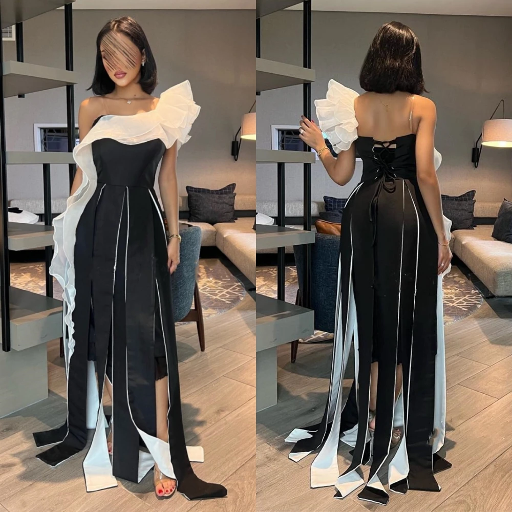Customized Jiayigong High Quality Exquisite S Ruffles Wedding Party A-line One-shoulder Bespoke Occasion Floor Length